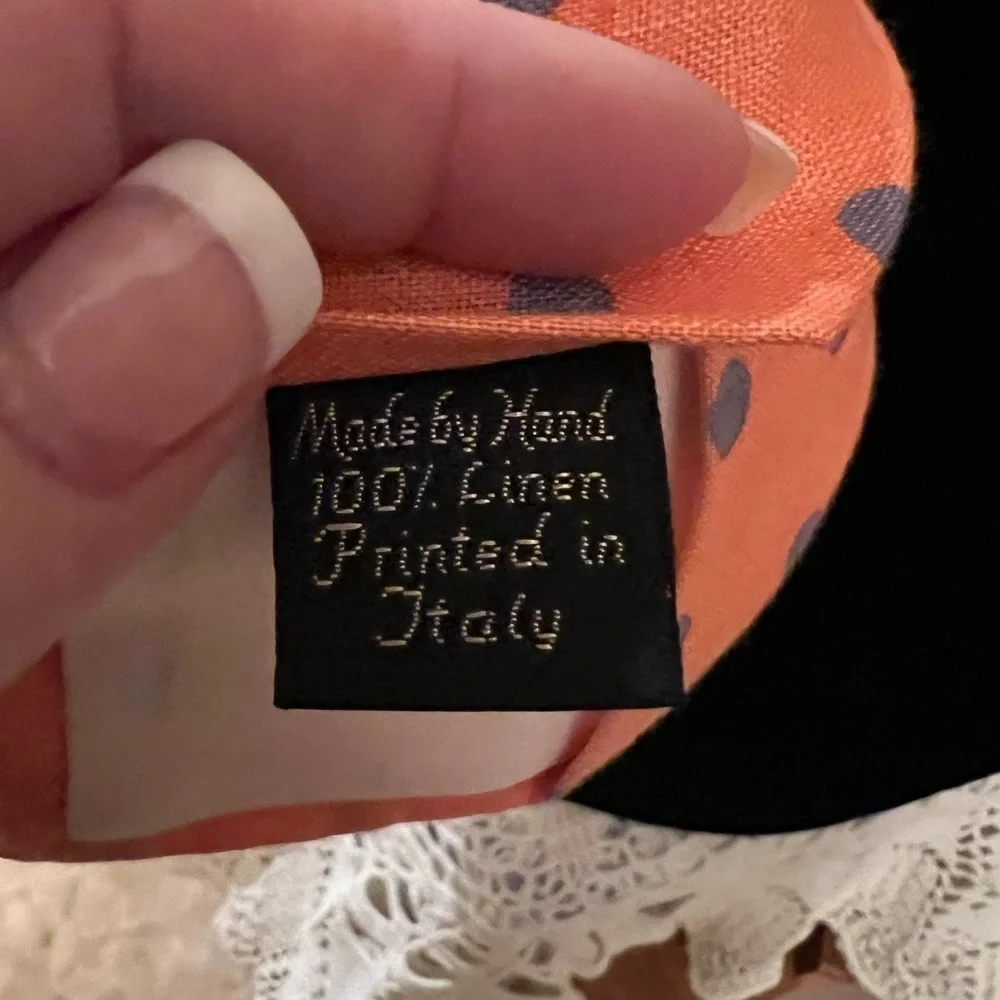 Ferrell Reed for Nordstrom’s Orange Irish Linen Tie - Picture 4 of 5